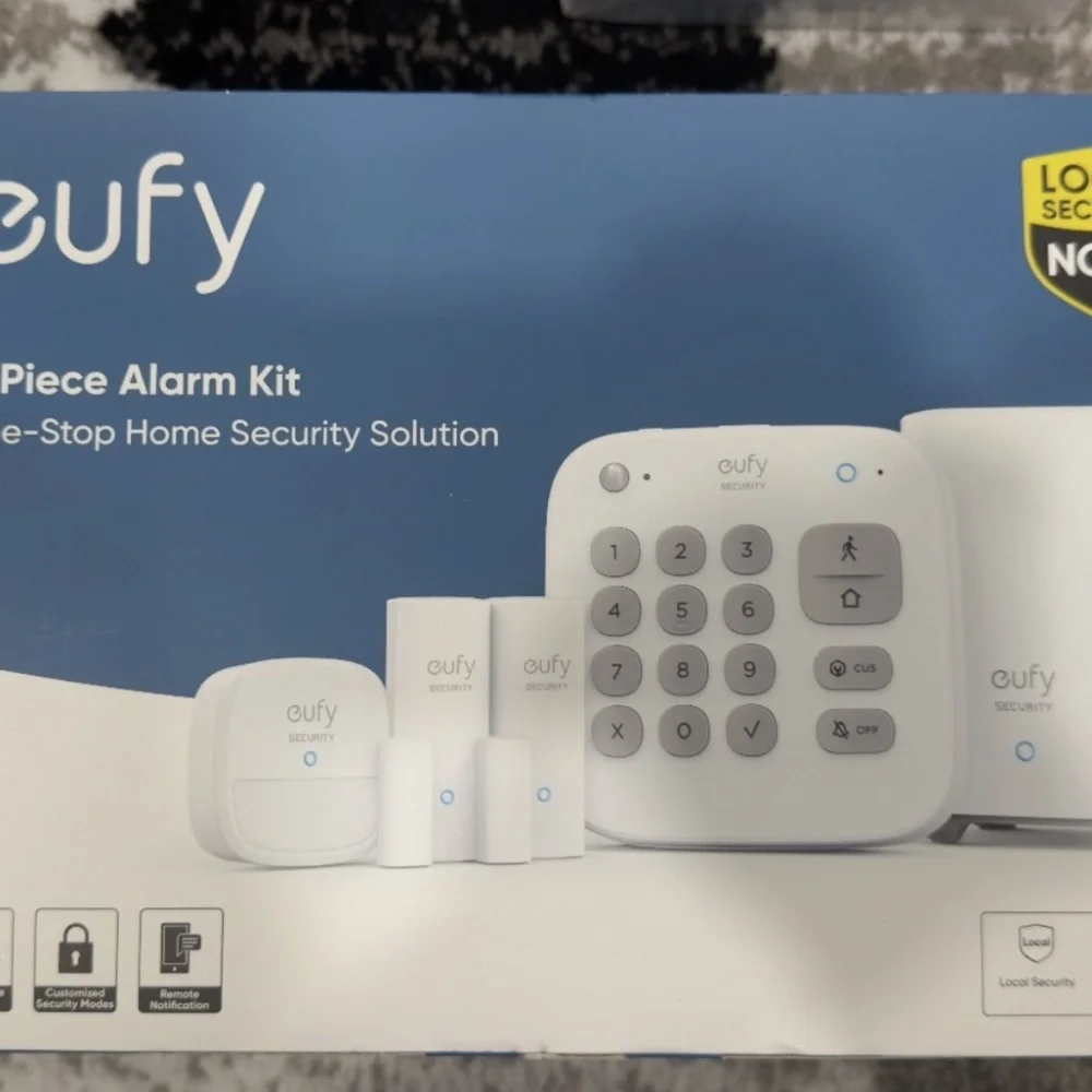Eufy E42 and E30, 5-Piece Alarm system, S380 Homebase, and 2 Floodlights package